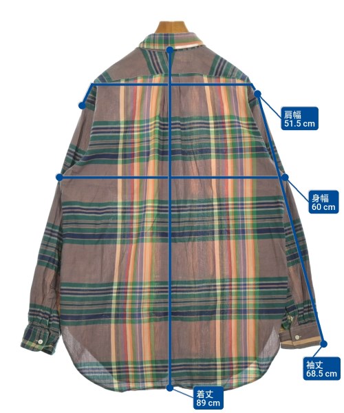 Engineered Garments（エンジニアドガーメンツ）カジュアルシャツ 茶 サイズ:L メンズ/2200611997029