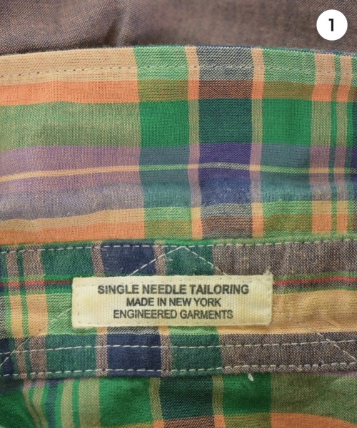 Engineered Garments（エンジニアドガーメンツ）カジュアルシャツ 茶 サイズ:L メンズ/2200611997029
