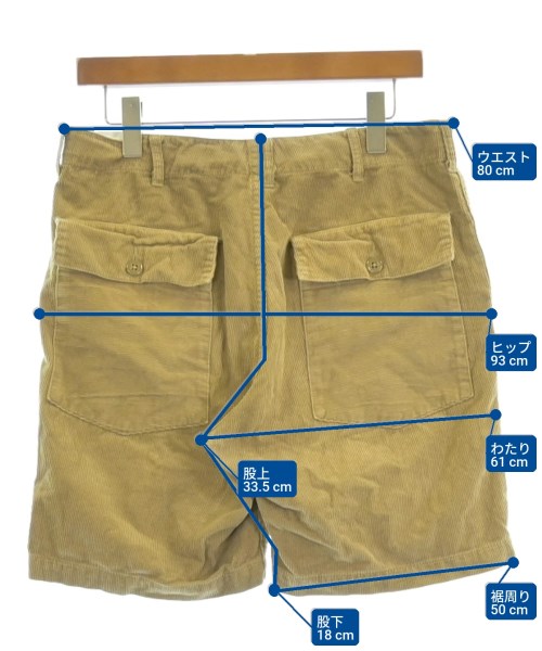 Engineered Garments（エンジニアドガーメンツ）ショートパンツ 茶 サイズ:S メンズ/2200613455152