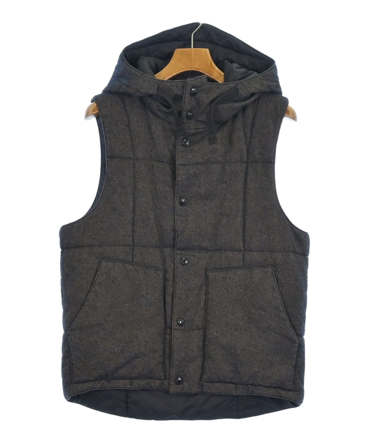 Engineered Garments ダウンジャケット/ダウンベスト S 茶 【古着】【中古】【送料無料】 Engineered Garments（エンジニアドガーメンツ）ダウンジャケット