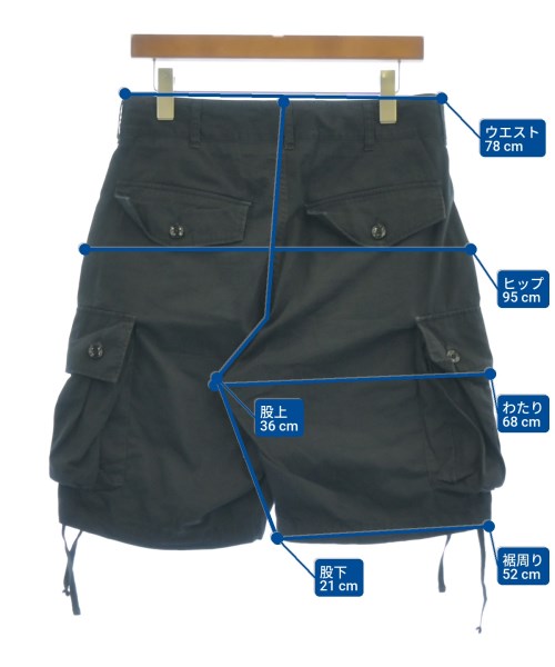 Engineered Garments（エンジニアドガーメンツ）ショートパンツ 黒 サイズ:XS メンズ/2200568119031