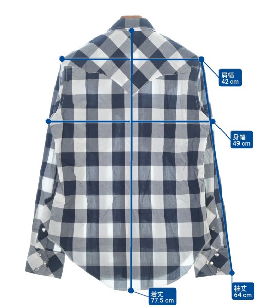 Engineered Garments（エンジニアドガーメンツ）カジュアルシャツ 紺 サイズ:S メンズ/2200567275073