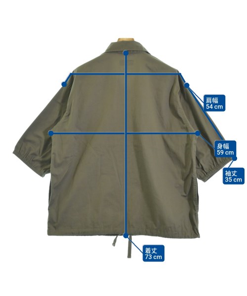 Engineered Garments（エンジニアドガーメンツ）カジュアルシャツ カーキ サイズ:M メンズ/2200674218062