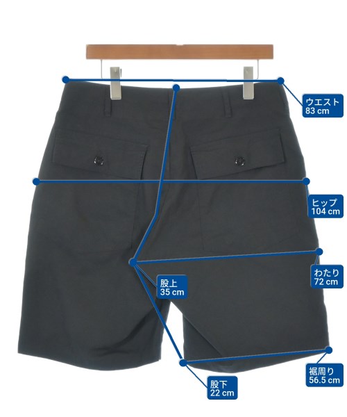 Engineered Garments（エンジニアドガーメンツ）ショートパンツ 黒 サイズ:S メンズ/2200671814045