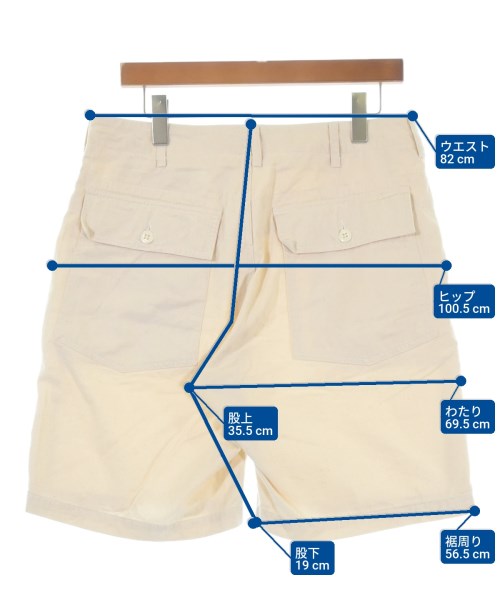 Engineered Garments（エンジニアドガーメンツ）ショートパンツ 白 サイズ:S メンズ/2200671814069