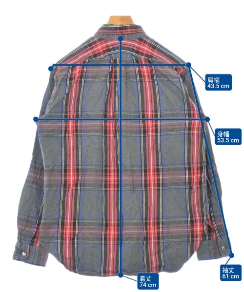 Engineered Garments（エンジニアドガーメンツ）カジュアルシャツ グレー サイズ:S メンズ/2200681885080