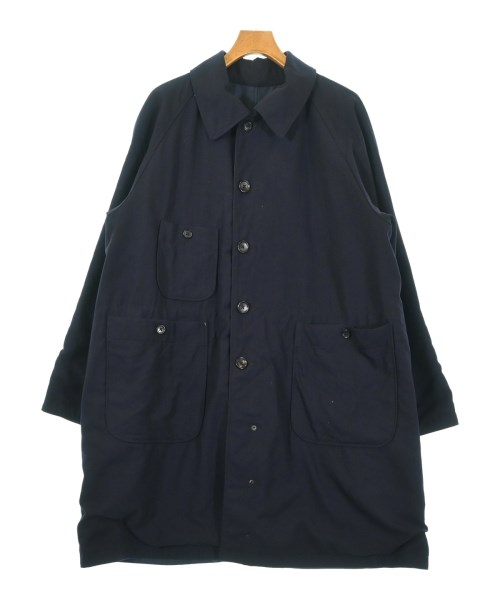Engineered Garments(エンジニアドガーメンツ)ステンカラーコート 紺 サイズ:S/2200681998025