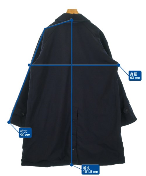 Engineered Garments（エンジニアドガーメンツ）ステンカラーコート 紺 サイズ:S メンズ/2200681998025