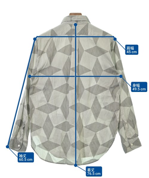 Engineered Garments（エンジニアドガーメンツ）カジュアルシャツ グレー サイズ:S メンズ/2200655535034