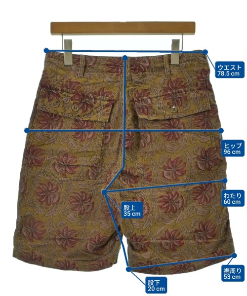 Engineered Garments（エンジニアドガーメンツ）ショートパンツ 黄 サイズ:XS メンズ/2200650400108