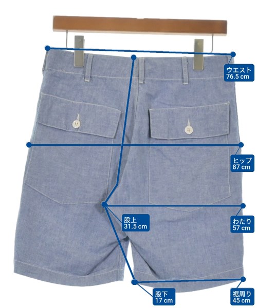 Engineered Garments（エンジニアドガーメンツ）ショートパンツ 青 サイズ:XS メンズ/2200657841270