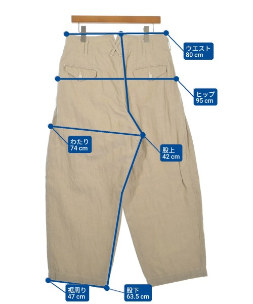 Engineered Garments（エンジニアドガーメンツ）スラックス ベージュ サイズ:S メンズ/2200658703027