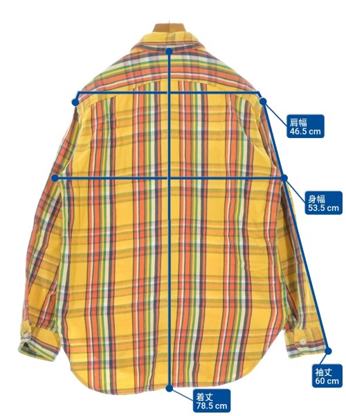Engineered Garments（エンジニアドガーメンツ）カジュアルシャツ 黄 サイズ:S メンズ/2200658703096