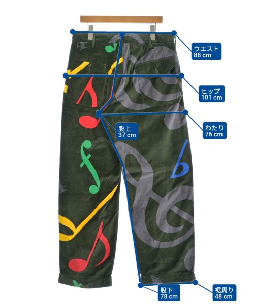 Engineered Garments（エンジニアドガーメンツ）スラックス カーキ サイズ:M メンズ/2200661614037