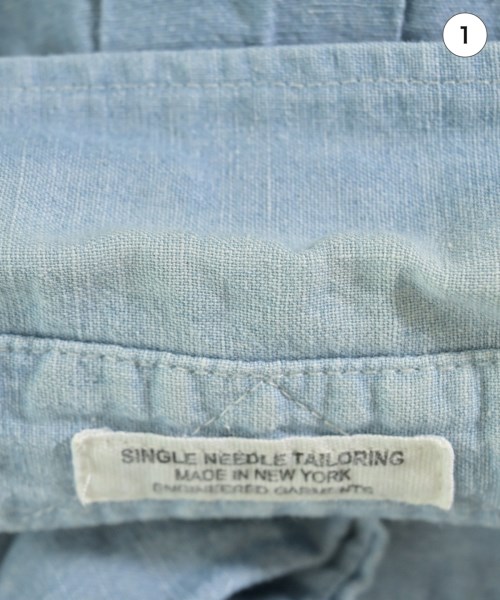 Engineered Garments（エンジニアドガーメンツ）カジュアルシャツ 青 サイズ:XS メンズ/2200711574021