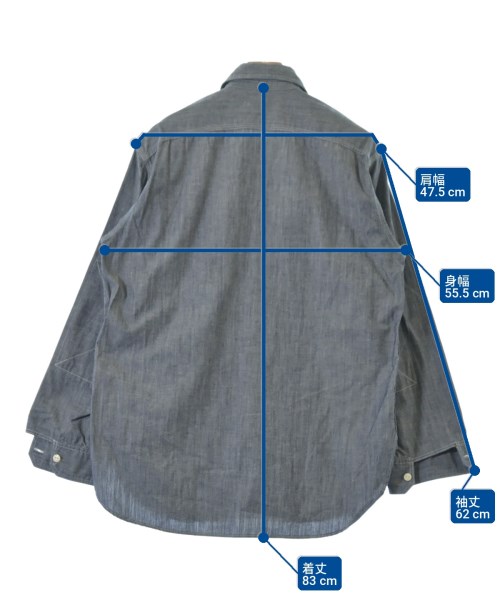 Engineered Garments（エンジニアドガーメンツ）カジュアルシャツ 紺 サイズ:S メンズ/2200709251101