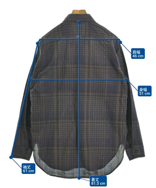 Engineered Garments（エンジニアドガーメンツ）カジュアルシャツ 紺 サイズ:S メンズ/2200712416061
