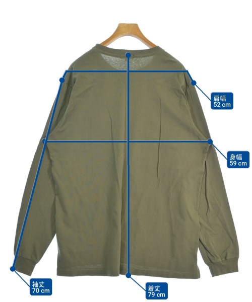 Engineered Garments（エンジニアドガーメンツ）Tシャツ・カットソー カーキ サイズ:L メンズ/2200717333042