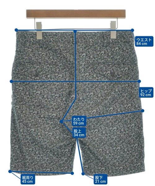 Engineered Garments（エンジニアドガーメンツ）ショートパンツ グレー サイズ:S メンズ/2200719130069