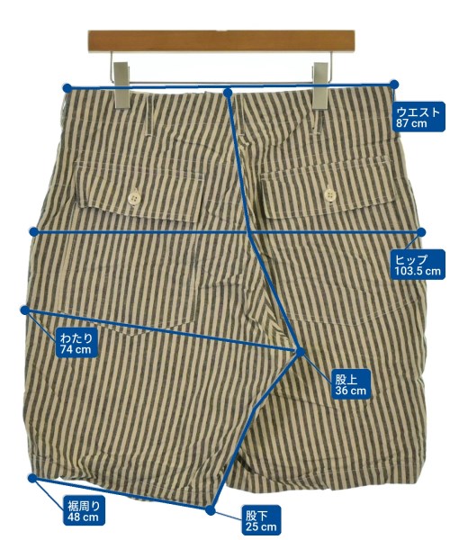 Engineered Garments（エンジニアドガーメンツ）ショートパンツ ベージュ サイズ:M メンズ/2200645524482