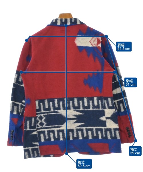 Engineered Garments（エンジニアドガーメンツ）カジュアルジャケット 赤 サイズ:XS メンズ/2200647744109