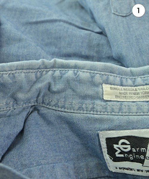 Engineered Garments（エンジニアドガーメンツ）カジュアルシャツ 青 サイズ:S メンズ/2200636261198