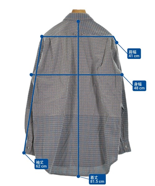 Engineered Garments（エンジニアドガーメンツ）カジュアルシャツ 紺 サイズ:XS メンズ/2200644884037