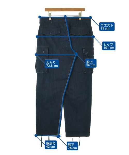 Engineered Garments（エンジニアドガーメンツ）カーゴパンツ 紺 サイズ:M メンズ/2200702270024