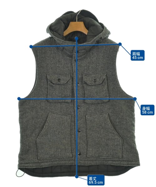 Engineered Garments（エンジニアドガーメンツ）ダウンジャケット/ダウンベスト グレー サイズ:L メンズ/2200706138108