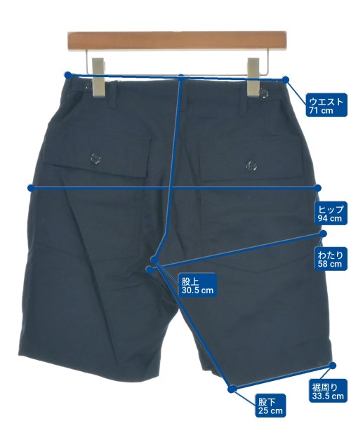 Engineered Garments（エンジニアドガーメンツ）ショートパンツ 紺 サイズ:30(M位) メンズ/2200710370143