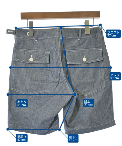 Engineered Garments（エンジニアドガーメンツ）ショートパンツ 紺 サイズ:30(M位) メンズ/2200663340248