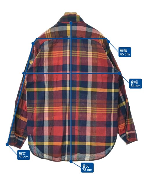 Engineered Garments（エンジニアドガーメンツ）カジュアルシャツ 赤 サイズ:XS メンズ/2200670337163