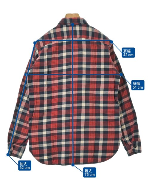 Engineered Garments（エンジニアドガーメンツ）カジュアルシャツ 赤 サイズ:S メンズ/2200672015045