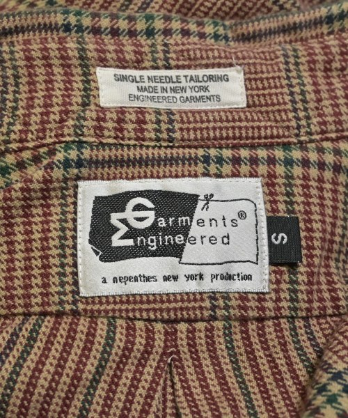 Engineered Garments（エンジニアドガーメンツ）カジュアルシャツ 赤 サイズ:S メンズ/2200672015052