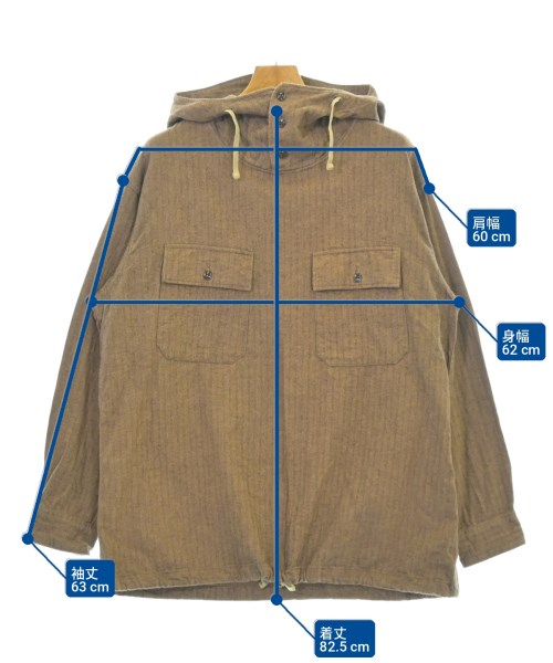 Engineered Garments（エンジニアドガーメンツ）カジュアルシャツ 茶 サイズ:S メンズ/2200730649021