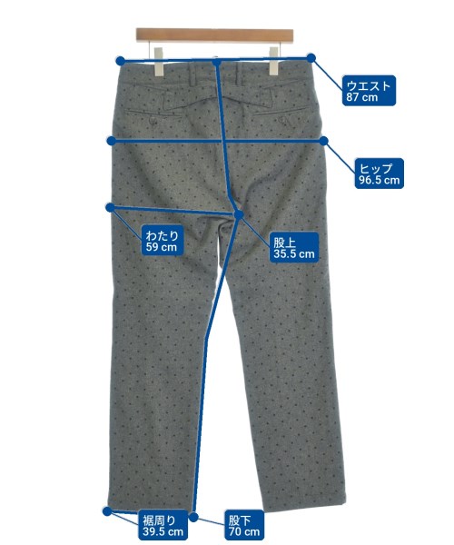 Engineered Garments（エンジニアドガーメンツ）スラックス グレー サイズ:34(XL位) メンズ/2200732000028