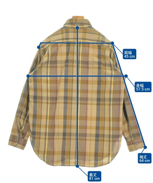 Engineered Garments（エンジニアドガーメンツ）カジュアルシャツ ベージュ サイズ:S メンズ/2200733349034