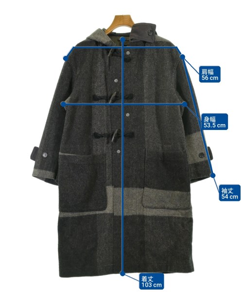 Engineered Garments（エンジニアドガーメンツ）ダッフルコート グレー サイズ:XS メンズ/2200735647107