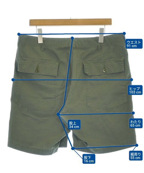 Engineered Garments（エンジニアドガーメンツ）ショートパンツ カーキ サイズ:L メンズ/2200728252110