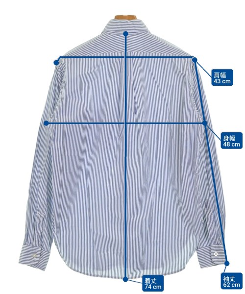 Engineered Garments（エンジニアドガーメンツ）カジュアルシャツ 青 サイズ:S メンズ/2200717399208