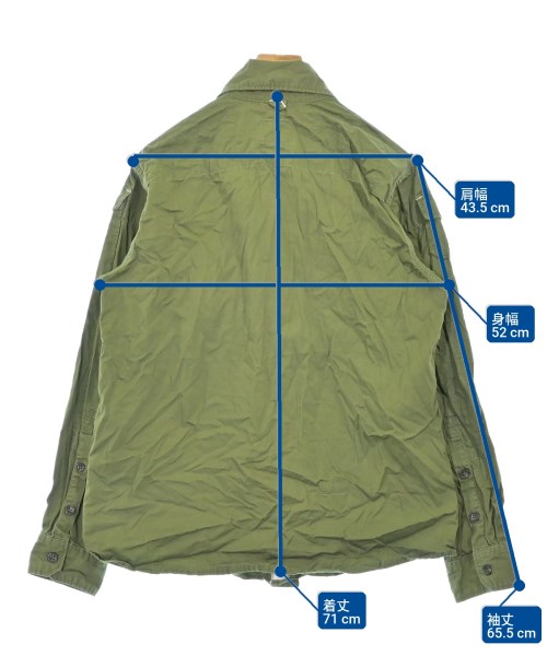 Engineered Garments（エンジニアドガーメンツ）カジュアルシャツ カーキ サイズ:L メンズ/2200725684082
