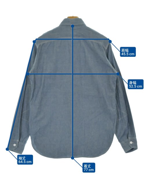 Engineered Garments（エンジニアドガーメンツ）カジュアルシャツ 青 サイズ:S メンズ/2200686161028