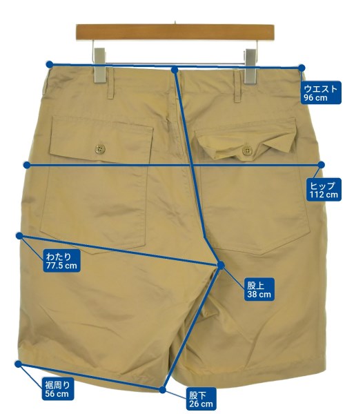 Engineered Garments（エンジニアドガーメンツ）ショートパンツ ベージュ サイズ:M メンズ/2200687113149