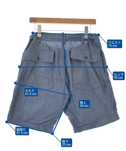 Engineered Garments（エンジニアドガーメンツ）ショートパンツ 紺 サイズ:S メンズ/2200683709353