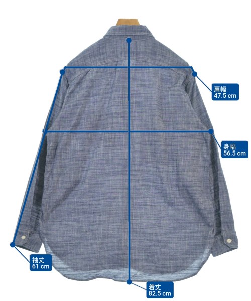 Engineered Garments（エンジニアドガーメンツ）カジュアルシャツ 青 サイズ:M メンズ/2200688792077