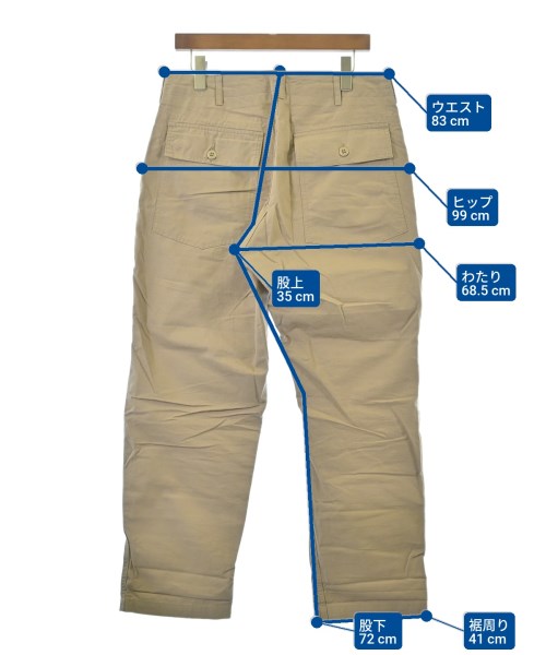 Engineered Garments（エンジニアドガーメンツ）カーゴパンツ ベージュ サイズ:S メンズ/2200686759218