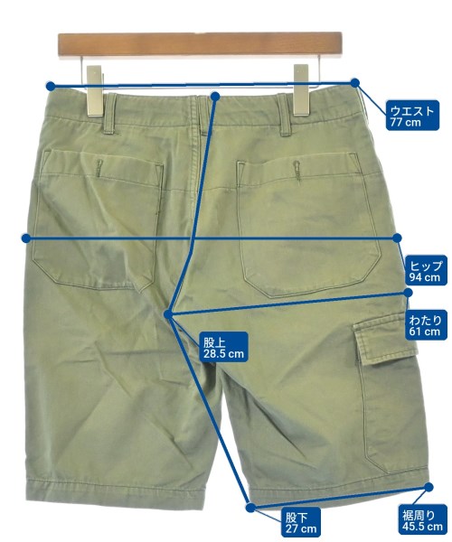 Engineered Garments（エンジニアドガーメンツ）ショートパンツ カーキ サイズ:30(M位) メンズ/2200692281055