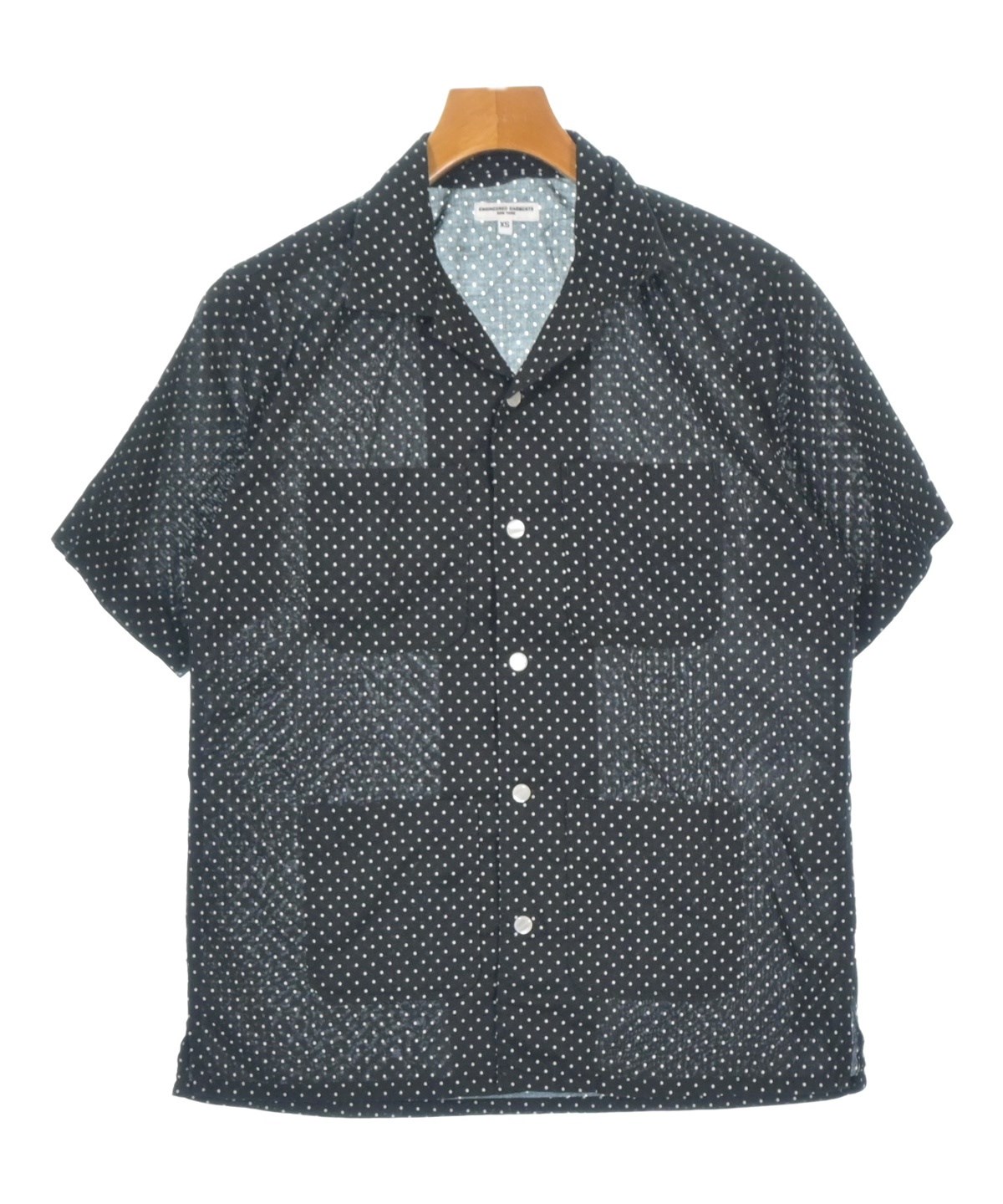 engineered garments ナイロン素材シャツ サイズL USA製 Engineered Garments（エンジニアドガーメンツ）カジュアルシャツ 黒
