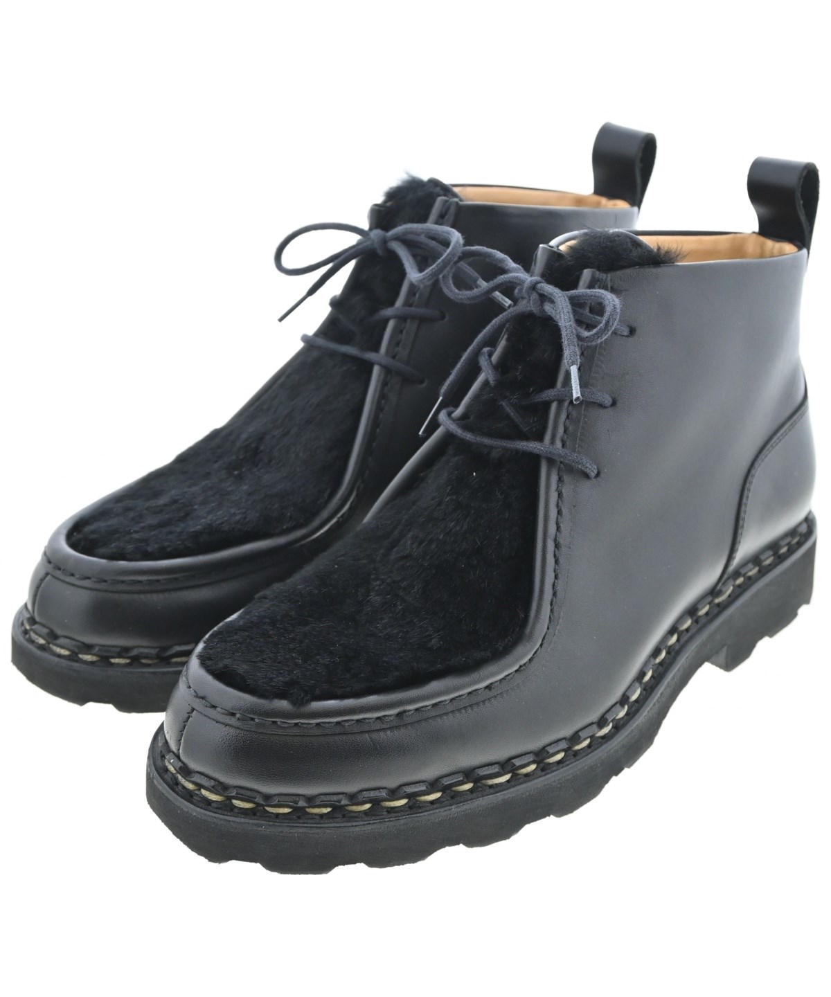 試着交換OK！Paraboot/パラブーツ　コンバット　ミリタリーブーツ　size27.0-27.5-28.0相当〈黒/BLACK/ブラック〉Vintage/　/ men's 管No.WR14 グラベラ glabella コンバットブーツ ミリタリーブーツ 厚底 黒
