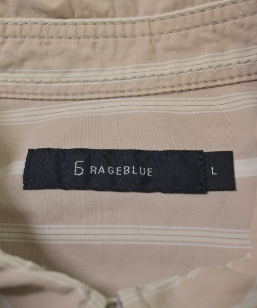 RAGEBLUE（レイジブルー）カジュアルシャツ ベージュ サイズ:L メンズ/2200617667056